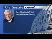 U.S. Senate Sen. McConnell on Sen. Enzi Retirement : CSPAN2 : May 6, 2019 9:32pm-9:36pm EDT