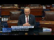 U.S. Senate Sen. Schumer on Impeachment : CSPAN2 : February 4, 2020 11:42pm-11:44pm EST