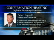 Defense Secretary Nominee Pete Hegseth Testifies at Confirmation Hearing : CSPAN3 : January 22, 2025 10:55pm-3:14am EST