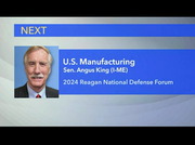 Sen. Angus King on U.S. Manufacturing : CSPAN3 : February 19, 2025 10:14pm-11:13pm EST