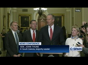 Senate Republican Leaders Hold News Conference : CSPAN : February 19, 2025 7:40pm-7:48pm EST