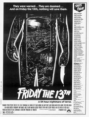 Friday the 13th Newspaper Archive 1980 - 2009